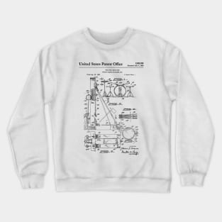 Drum Set Patent Crewneck Sweatshirt